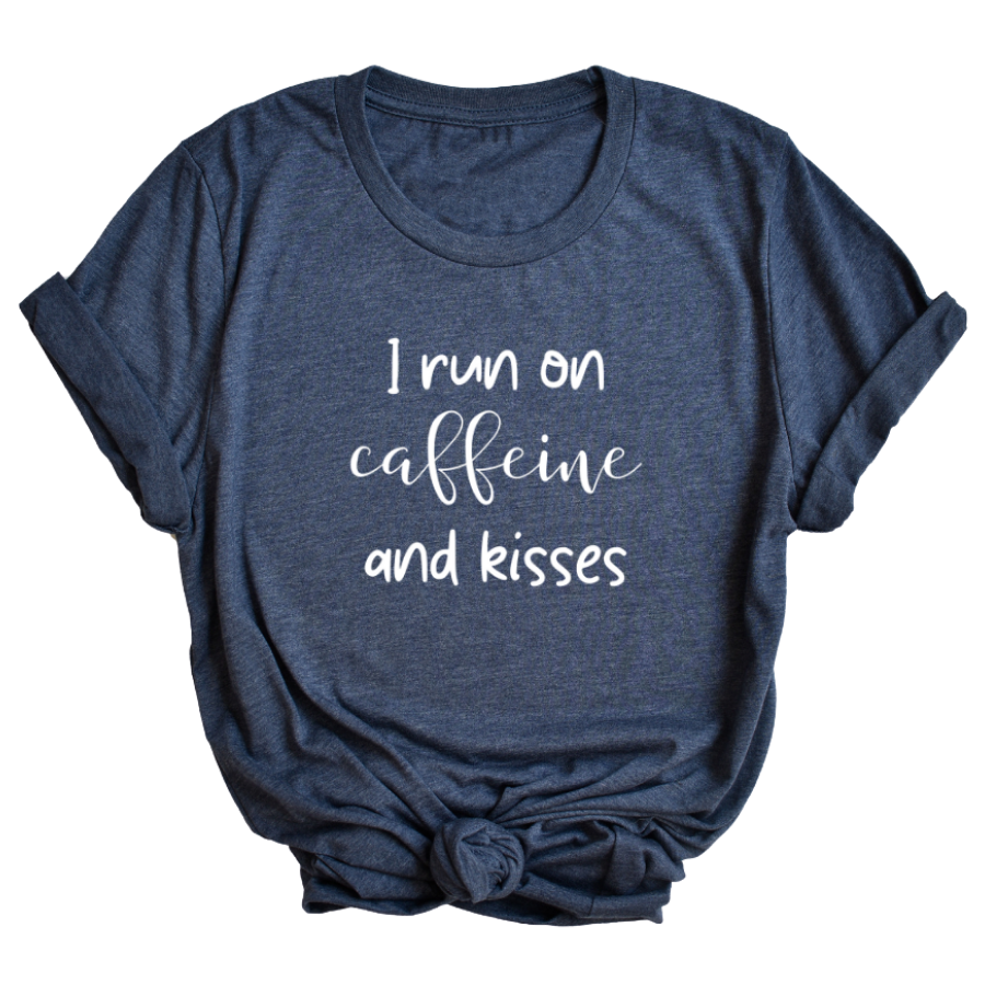 Caffeine & Kisses Tee - My Eclectic Gem