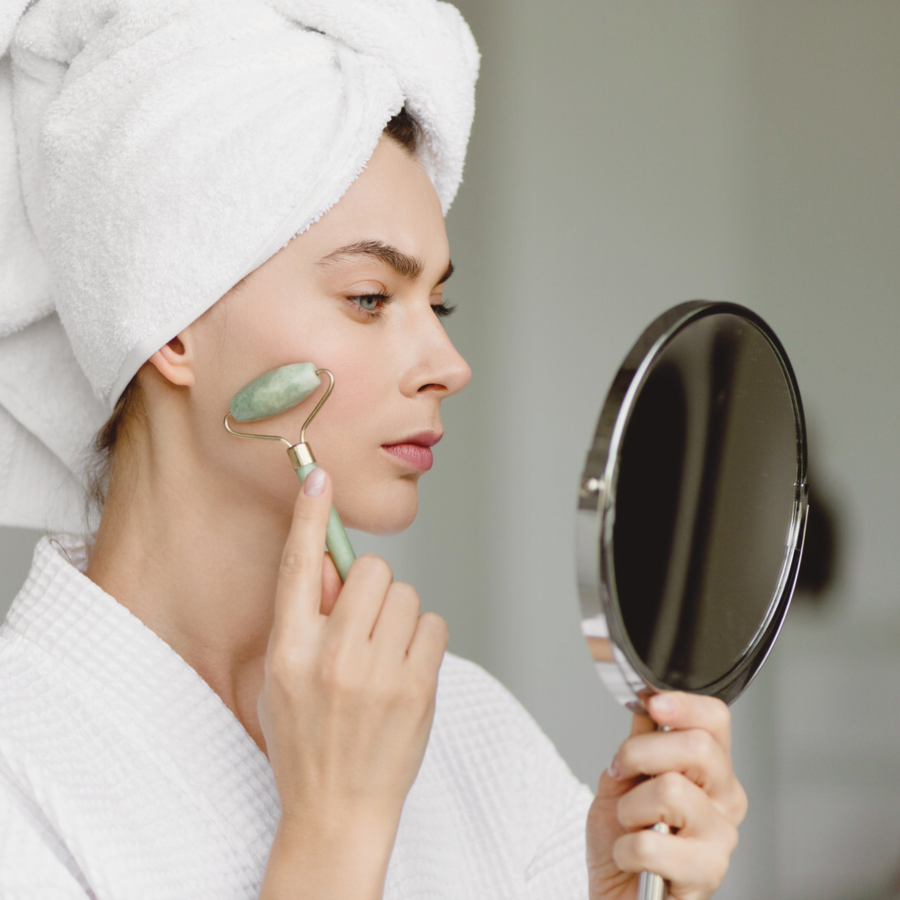 Jade Face Roller, Skin Care Gift Set