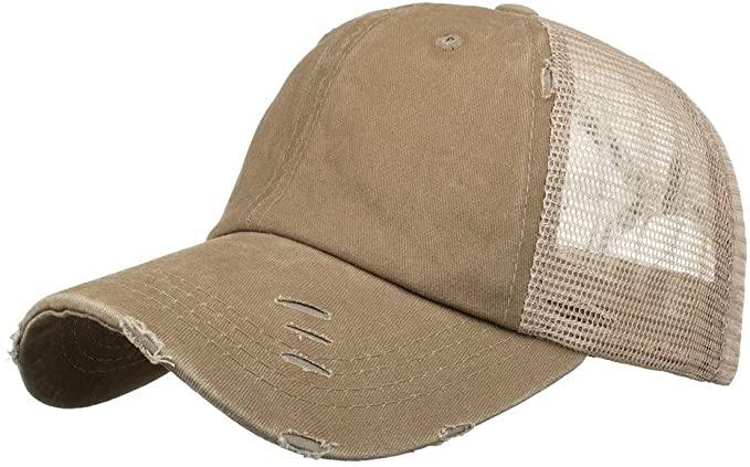 Hat, Ponytail Baseball Cap - Beige – My Eclectic Gem
