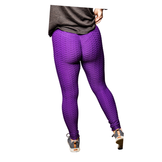High Waisted Brazilian Leggings, Purple